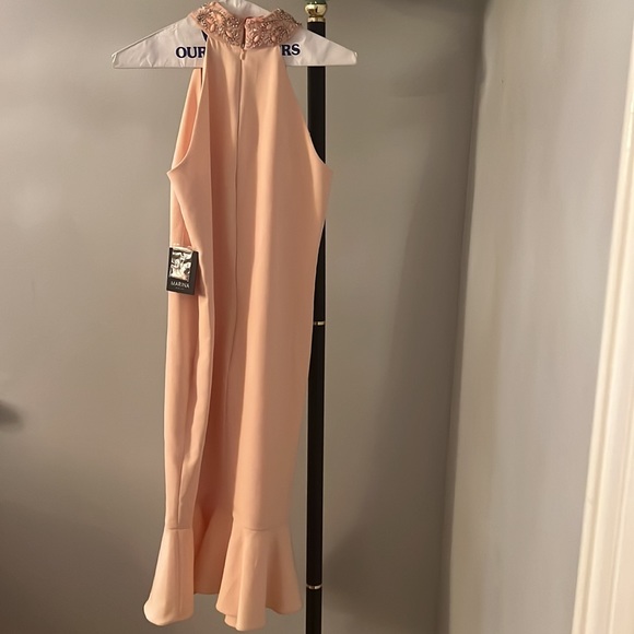 NWT Marina pink dress with sequin collar size: 4 - Picture 4 of 8